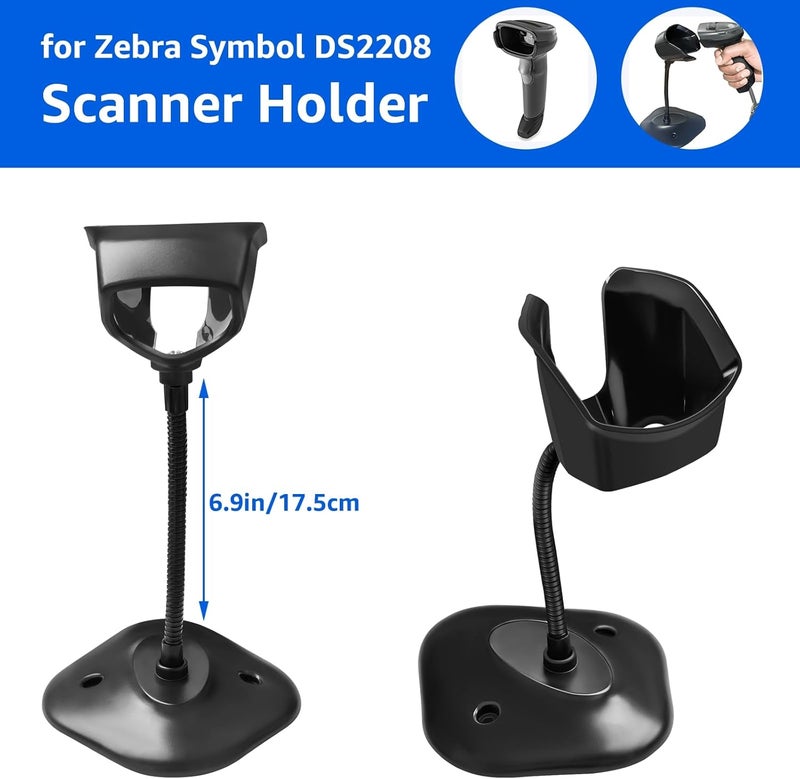 Laratechuu Universal Barcode Scanner Holder [New Version 2026] for Symbol Zebra DS2208 DS2278 DS4308 DS4608 DS8108 DS2208 Stand Holder (1) - Image 3